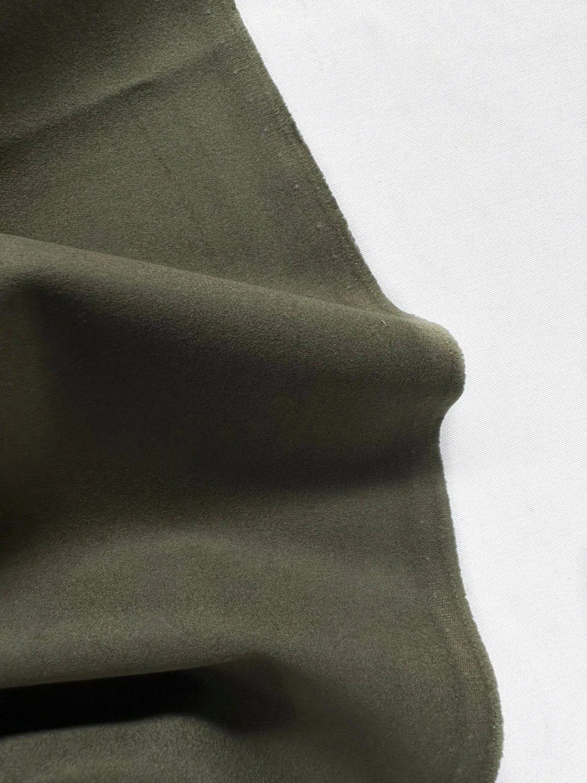 1 1/2 Yards Loden Cotton Moleskin UK Mill