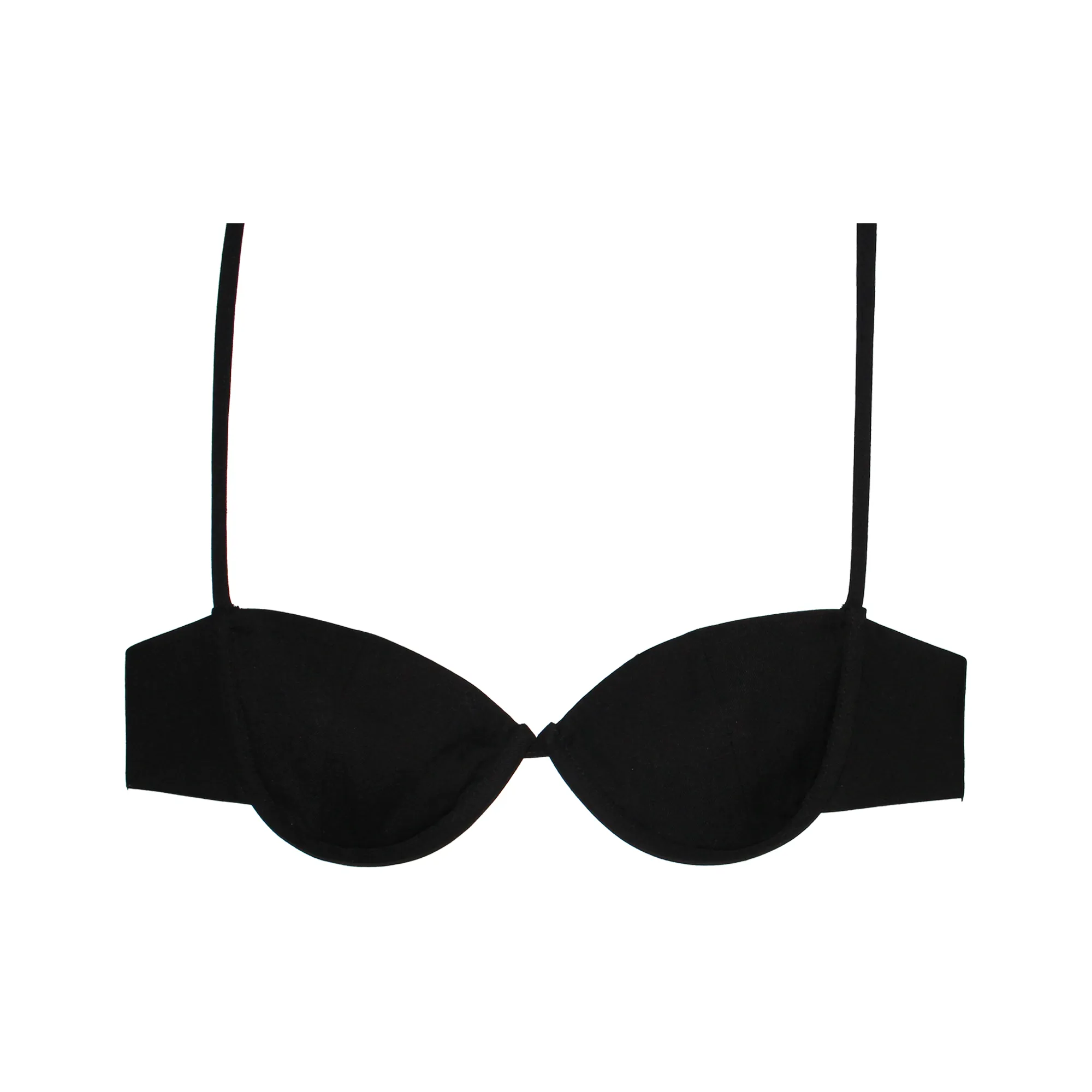 Black Atra Tailored Bra Top