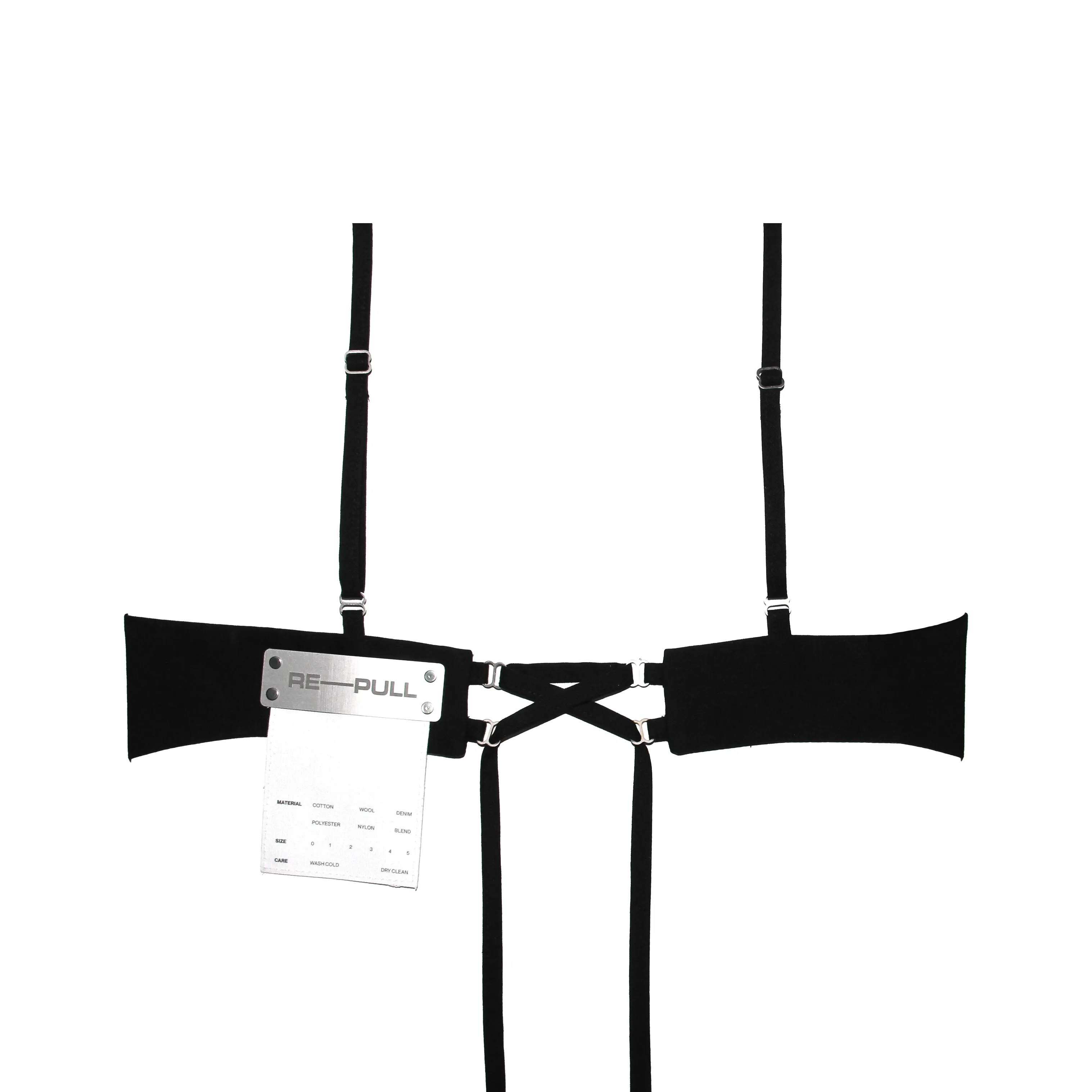 Black Atra Tailored Bra Top