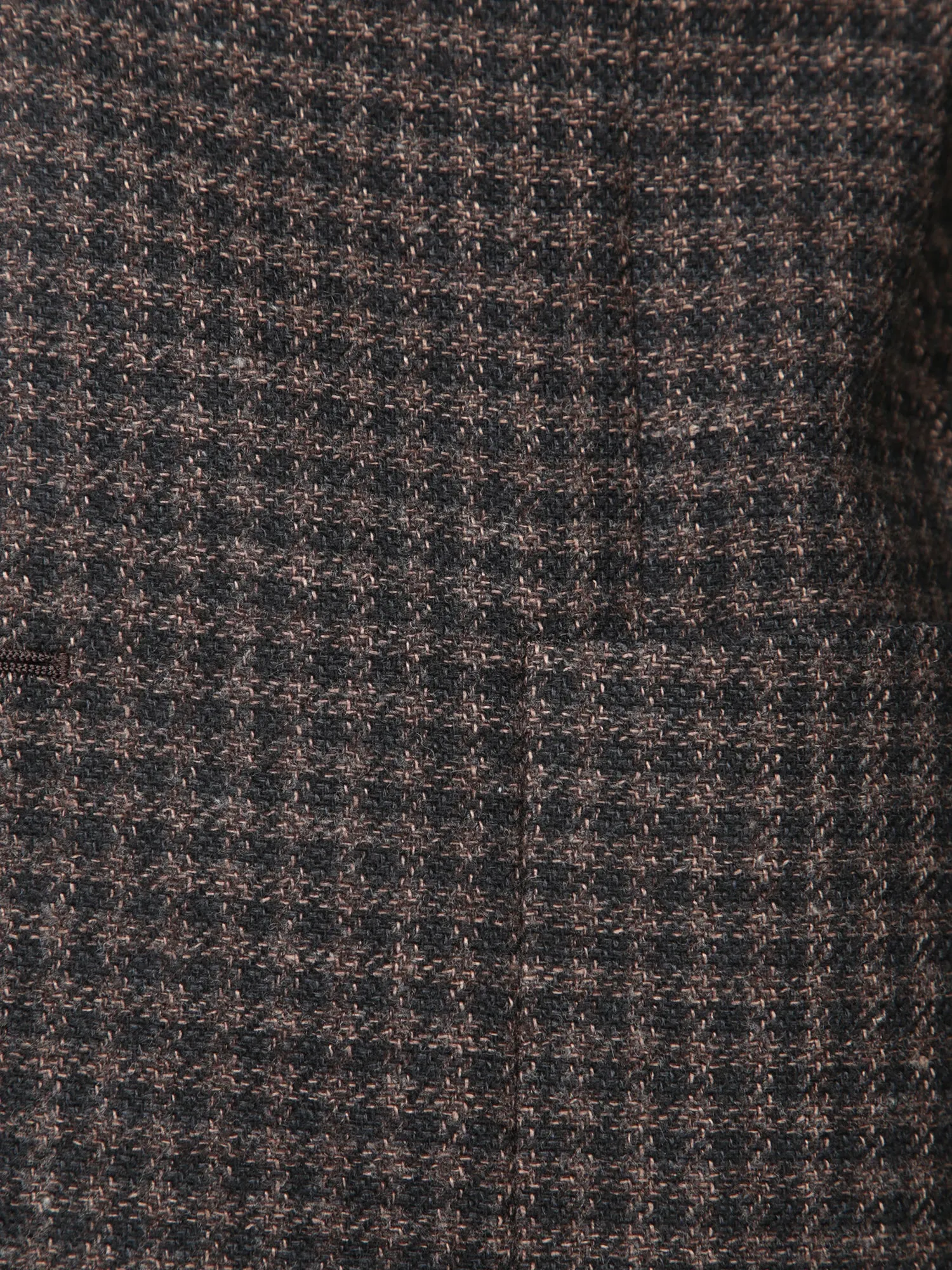 Brown/Black Wool and Cashmere Jacket