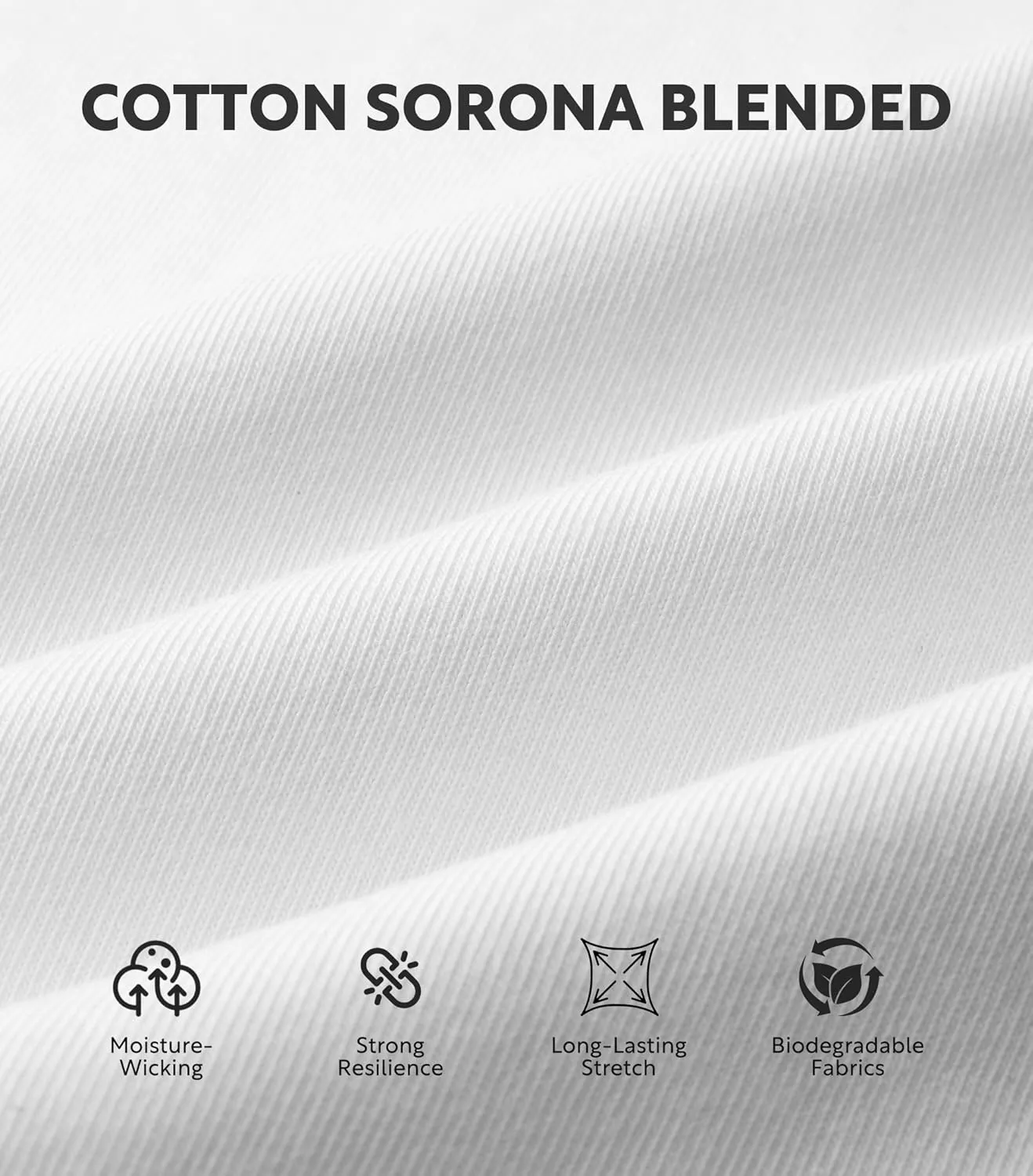 DAVID ARCHY Men's T-Shirt Heavyweight Tees Cotton Sorona Casual Plain Shirts Side Slit/Curved Hem Tees for Men 2-Pack