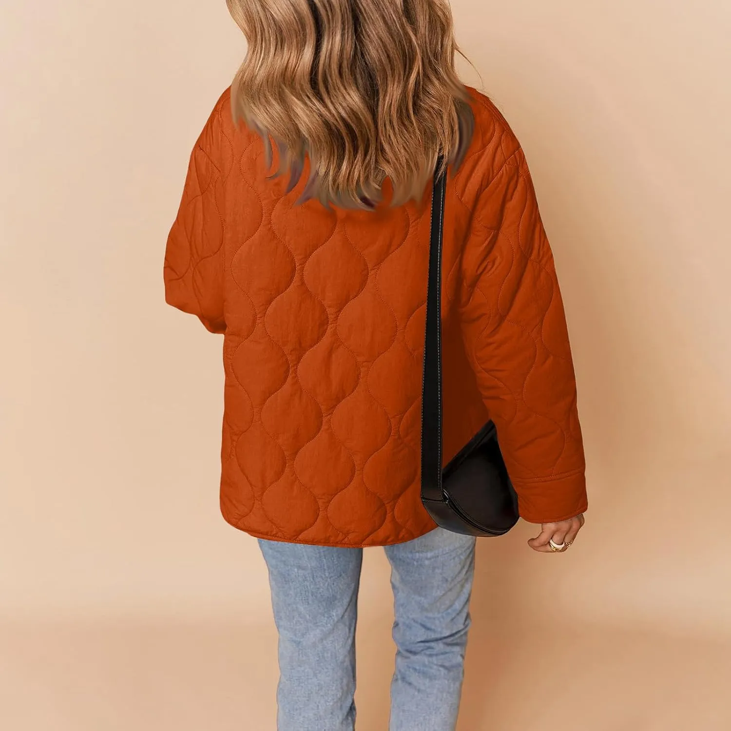 Jackets for Women Plain Quilted Puffer Jacket Fleece Lined Parka Comfy Soft Versatile Coats Womens Fashion Hoodies