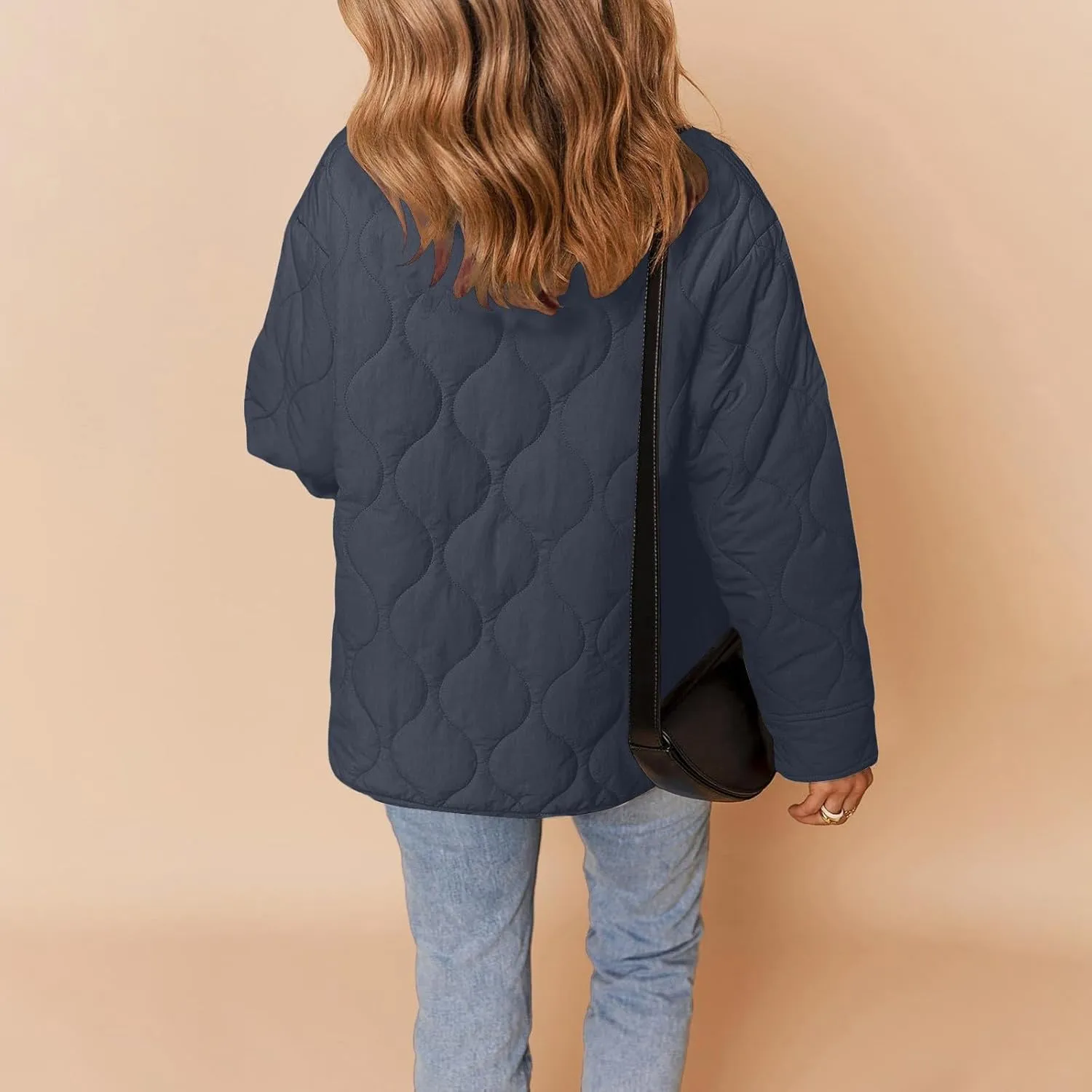 Jackets for Women Plain Quilted Puffer Jacket Fleece Lined Parka Comfy Soft Versatile Coats Womens Fashion Hoodies