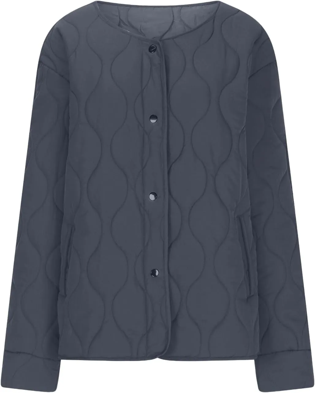 Jackets for Women Plain Quilted Puffer Jacket Fleece Lined Parka Comfy Soft Versatile Coats Womens Fashion Hoodies