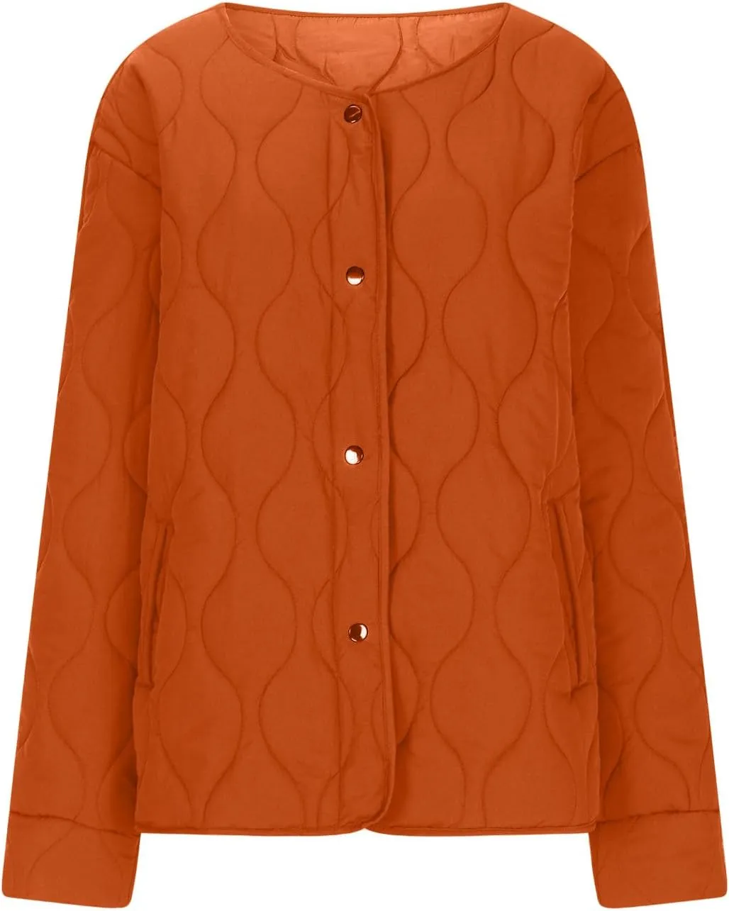 Jackets for Women Plain Quilted Puffer Jacket Fleece Lined Parka Comfy Soft Versatile Coats Womens Fashion Hoodies