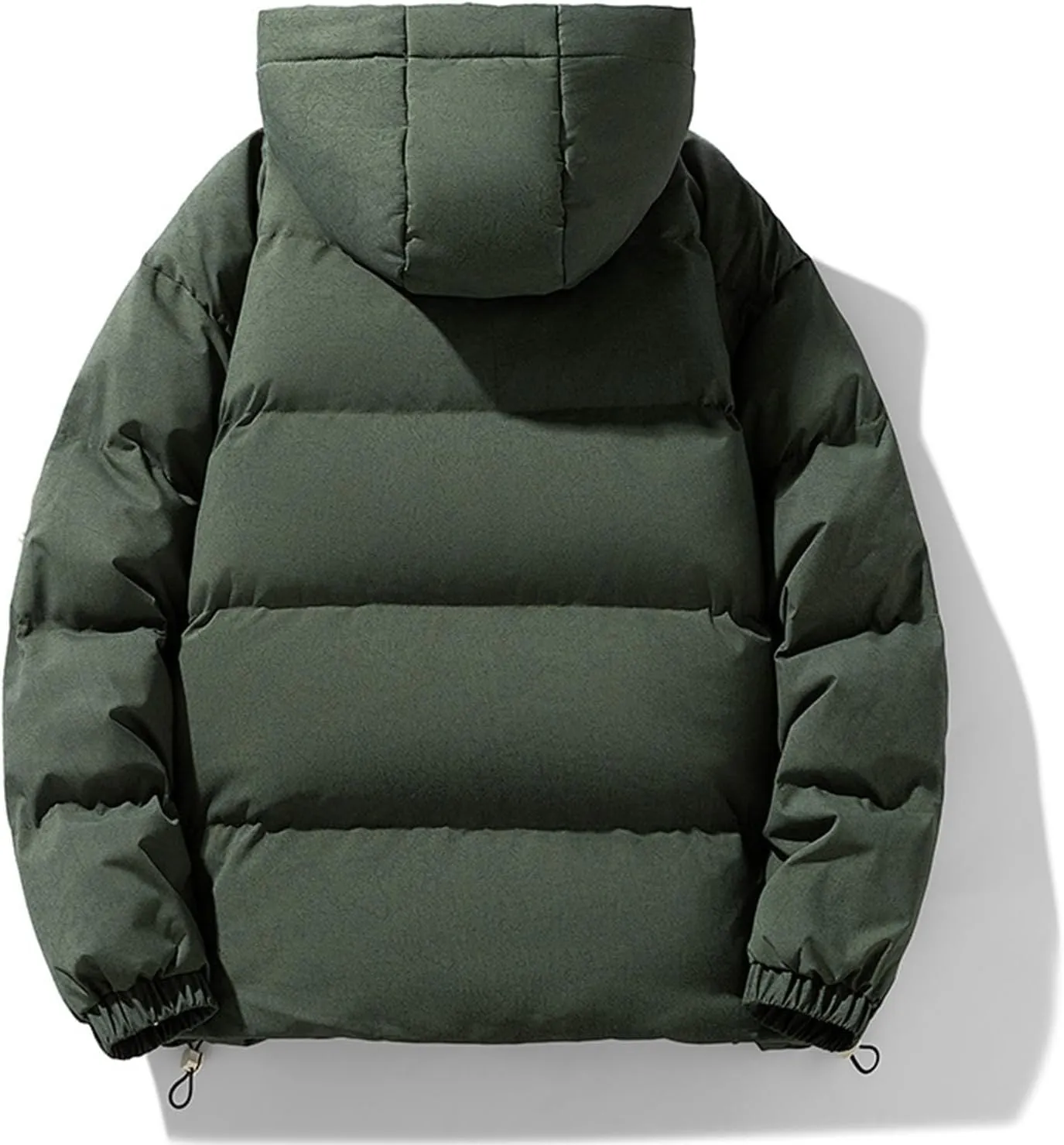 Mens Lightweight Packable Puffer Jacket Hooded Insulated Thermal Soft Puffy Winter Jackets Hooded Quilted Puffer Coat