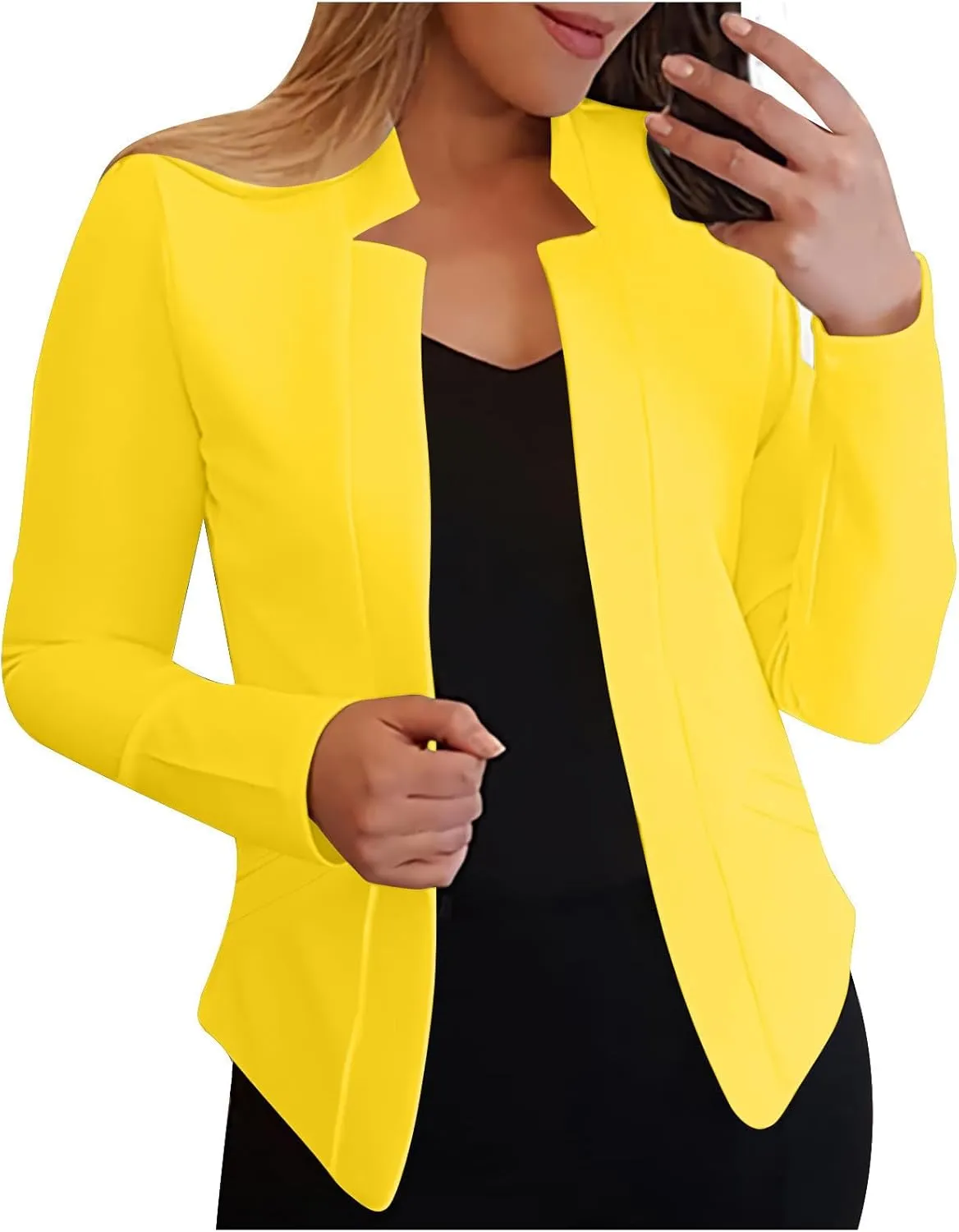 MRGIINRI 2024 Fall Blazers for Women Suit Jackets Dressy Business Casual Outfits Open Front Dressy Work Office Jackets Blazer