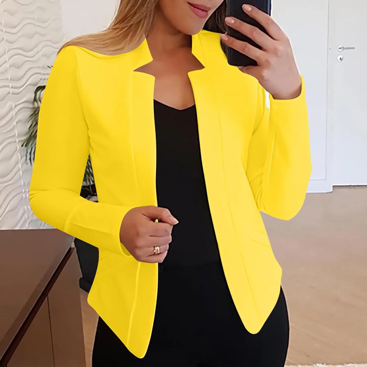 MRGIINRI 2024 Fall Blazers for Women Suit Jackets Dressy Business Casual Outfits Open Front Dressy Work Office Jackets Blazer