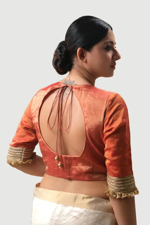 Orange Tissue Blouse