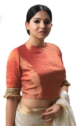 Orange Tissue Blouse
