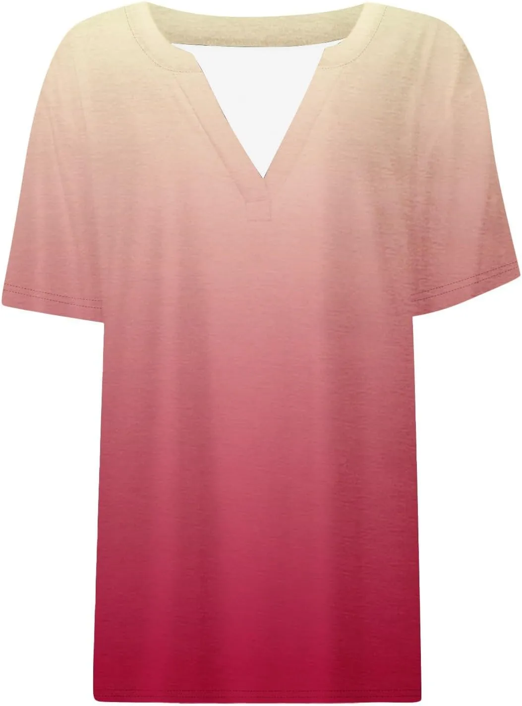 T Shirts Short Sleeve V Neck Tees Womens Fashion Tops 2025 Trendy Business Casual Summer Fashion Clothing Tops