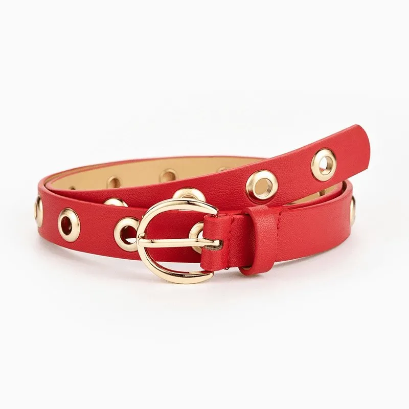Thin Waist Belt with Full Holes