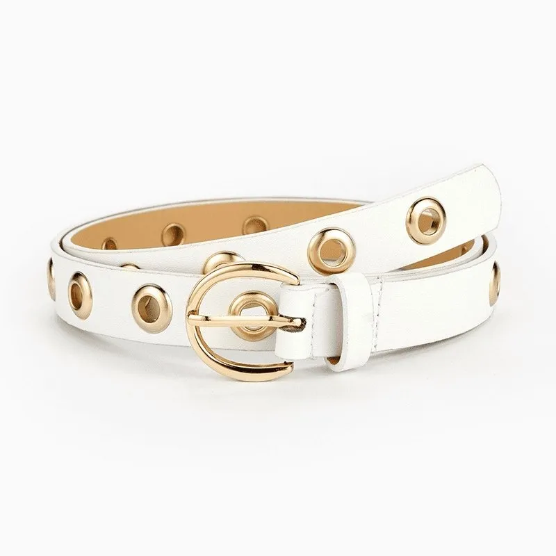 Thin Waist Belt with Full Holes