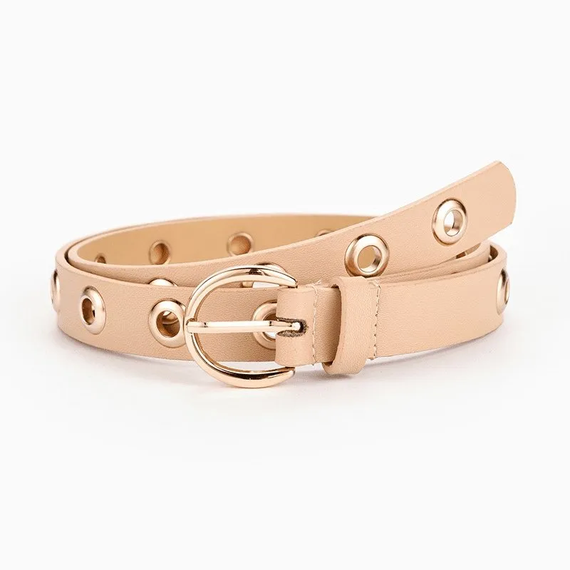 Thin Waist Belt with Full Holes