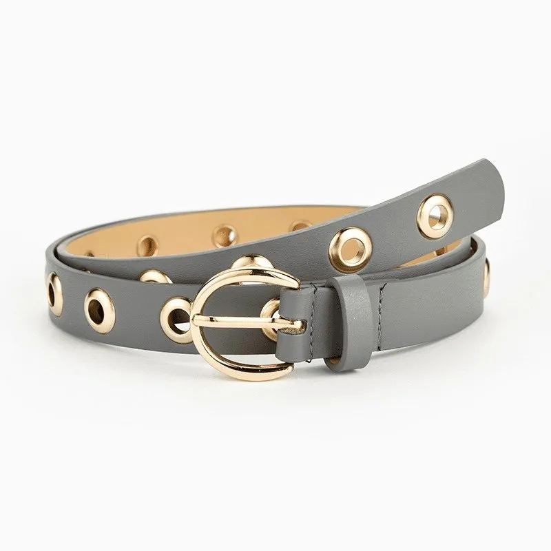 Thin Waist Belt with Full Holes