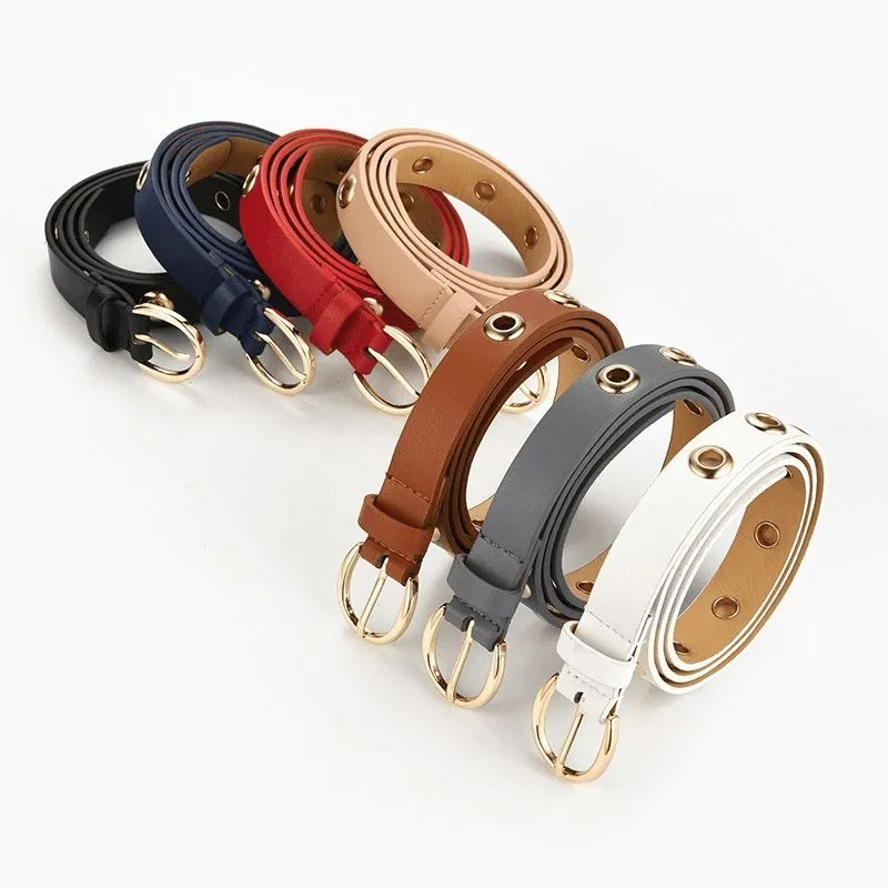 Thin Waist Belt with Full Holes