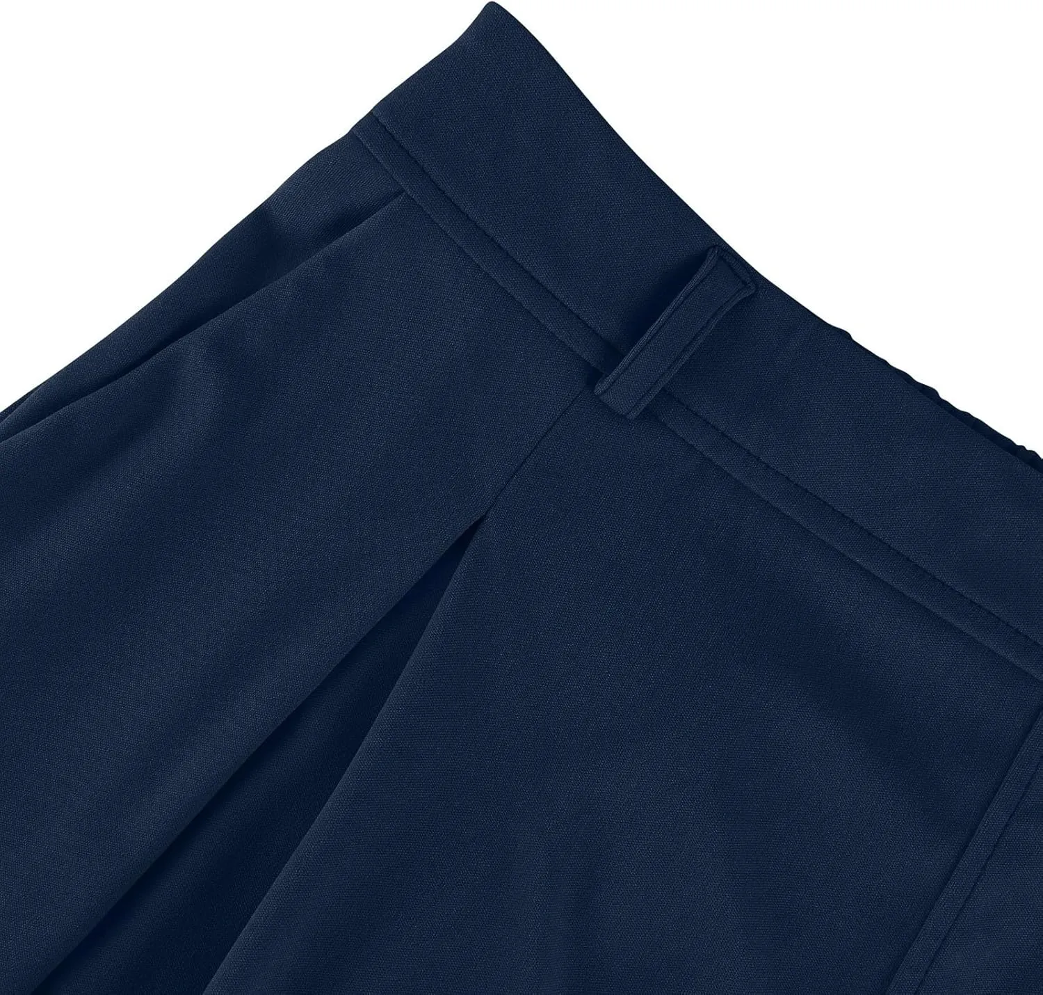 Women's Office Work Pants Drape High Waisted Business Casual Loose Straight Wide Leg Long Dress Trousers with Pocket